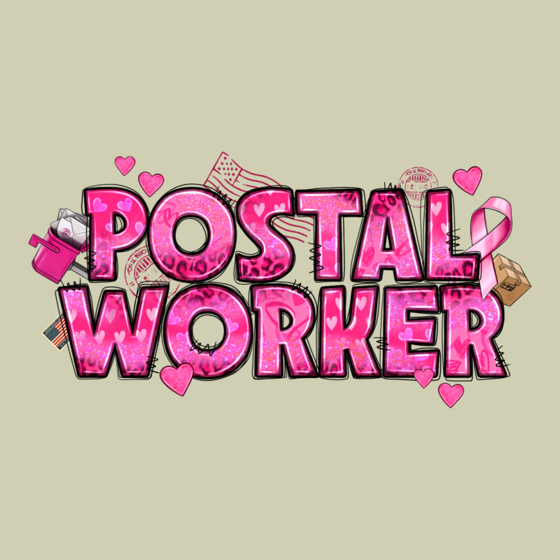 Breast Cancer Postal Worker Heavy Core Tee by texasbilliewilder | Teevron