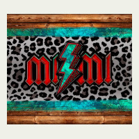 Leopard Lightning Bolt Mimi Mother's Day Urban Heavy Tee | Teevron