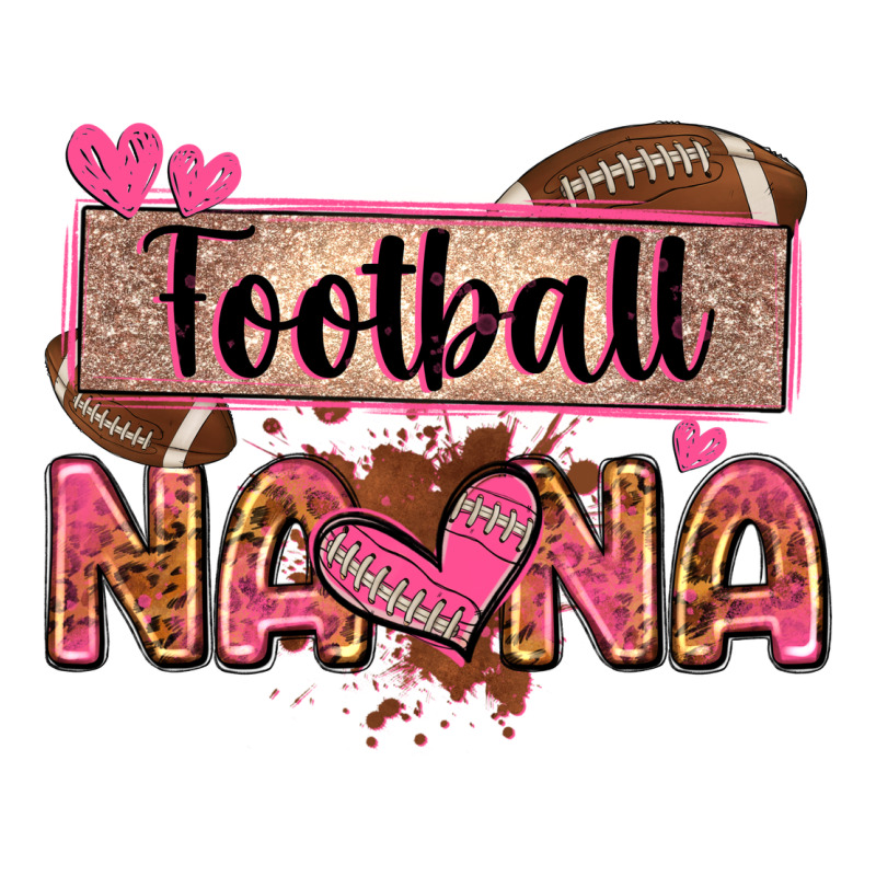 Football Nana With Leopard Ladies Tee by Zillion Design Studio | Teevron