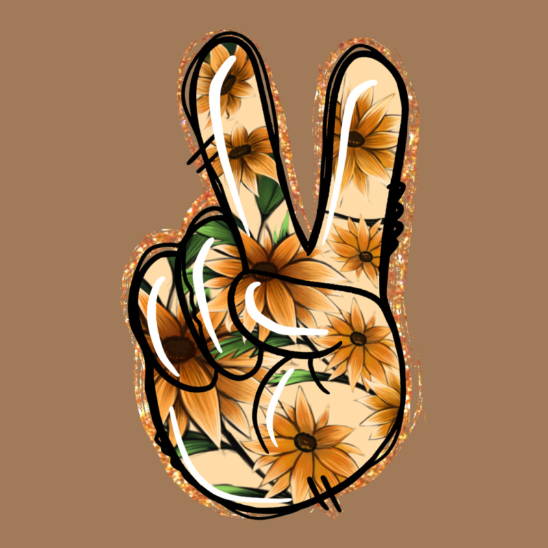 Floral Gold Peace Sign Classic Tee by Jasminsmagicworld | Teevron