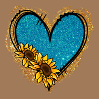 Gold Glitter Sunflower Blue Heart Classic Tee | Teevron