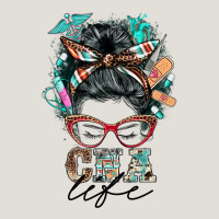 Nurse Cna Life Messy Bun Heavy Core Tee | Teevron