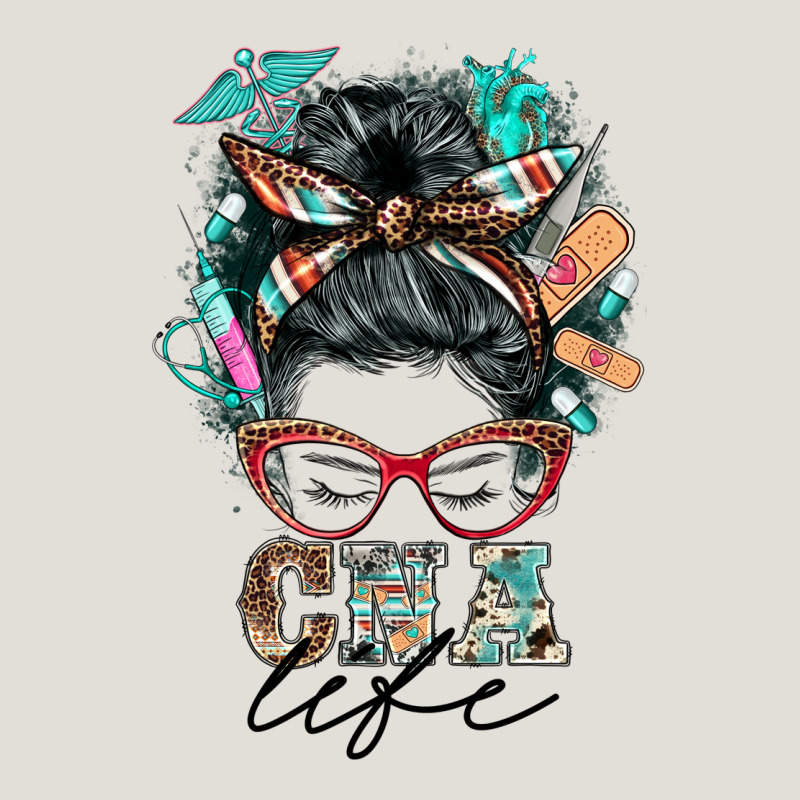 Nurse Cna Life Messy Bun Heavy Core Tee by BarkalooDesign | Teevron