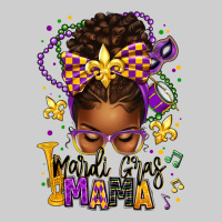 Mardi Gras Mama Afro Messy Bun Premium Sweatshirt | Teevron