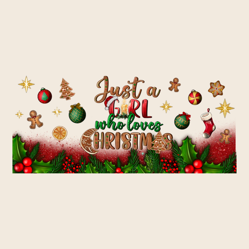 Just A Girl Who Loves Christmas Libbey Glass Zipper Hoodie by BundleAndBundleShop | Teevron