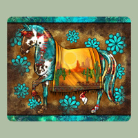 Western Horse Sunset Turquoise's Gemstones Mousepad Urban Heavy Tee | Teevron