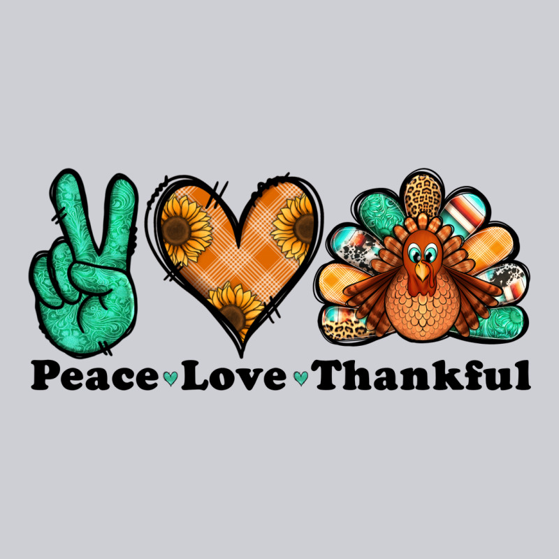 Peace Love Thankful Turkey Heavyweight Sweatshirt by Jasminsmagicworld | Teevron