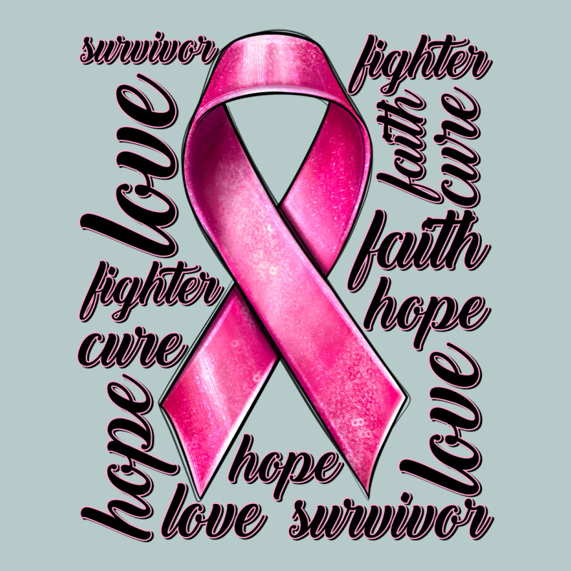 Breast Cancer Ribbon Hope Love Faith Heavy Core Tee by texasbilliewilder | Teevron