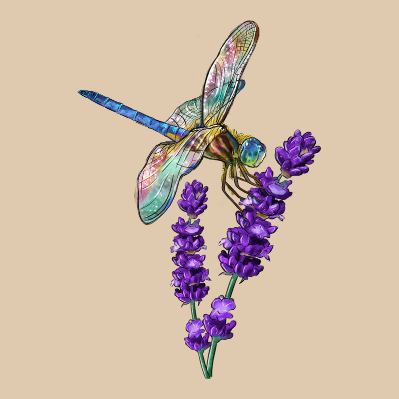 Dragonfly With Lavender Heavyweight Sweatshirt by LillyAllenDesigns | Teevron
