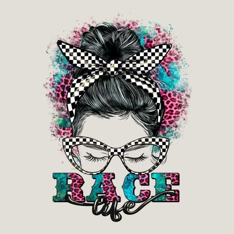 Race Life  Messy Bun Heavy Core Tee by BarkalooDesign | Teevron