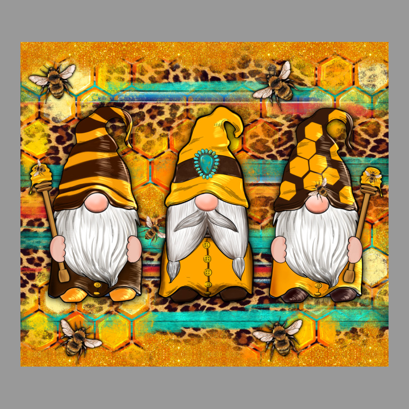 Western Bee Gnomes  Honeycomb  Leopard Turquoise Wooden Serape Vintage Hoodie by Artiststas | Teevron