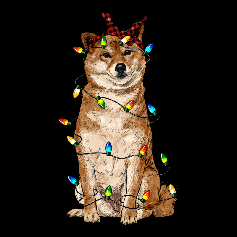 Christmas Lights Shiba Inu Ladies Tee by RanaPortraitStore | Teevron