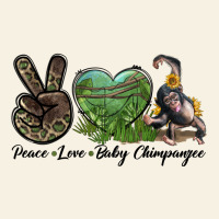 Leopard Peace Love Baby Chimpanzee Vintage Tee | Teevron