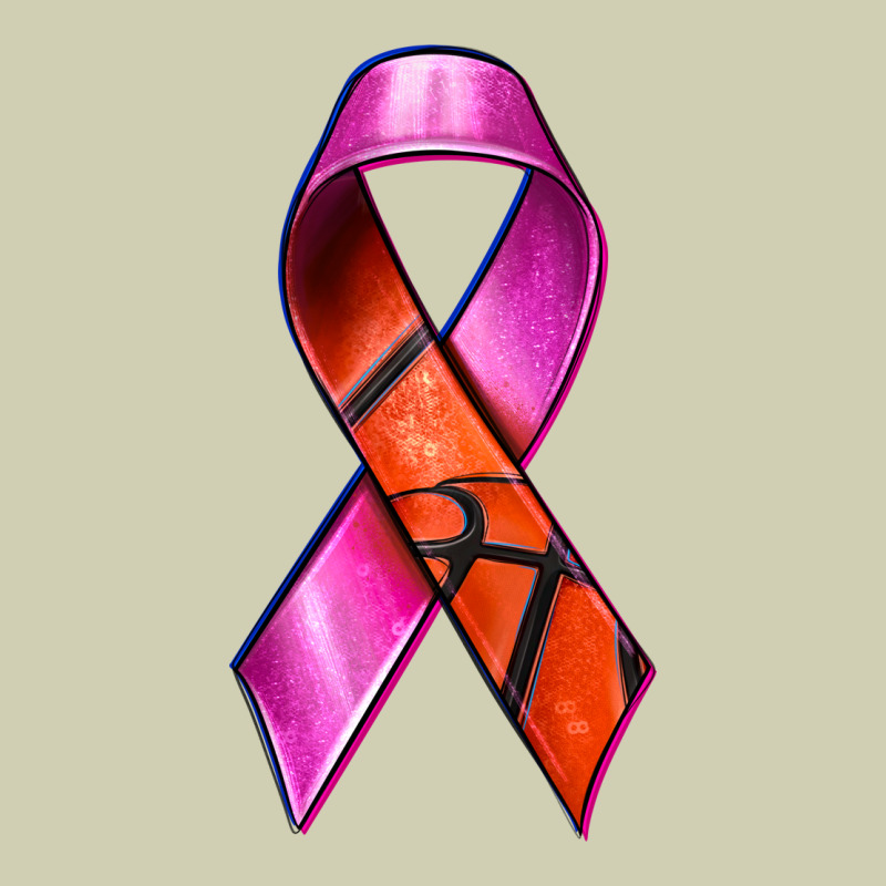Breast Cancer Ribbon Basketball Heavy Core Tee by texasbilliewilder | Teevron