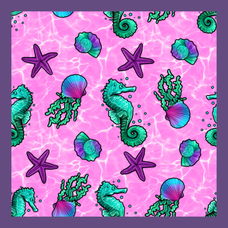 Summer Ocean Seamless Pattern Vintage Hoodie by BundleAndBundleShop | Teevron