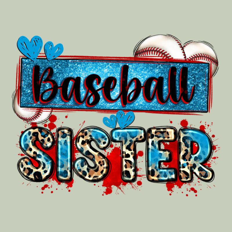 Baseball Sister With Leopard Ladies Tee by Zillion Design Studio | Teevron
