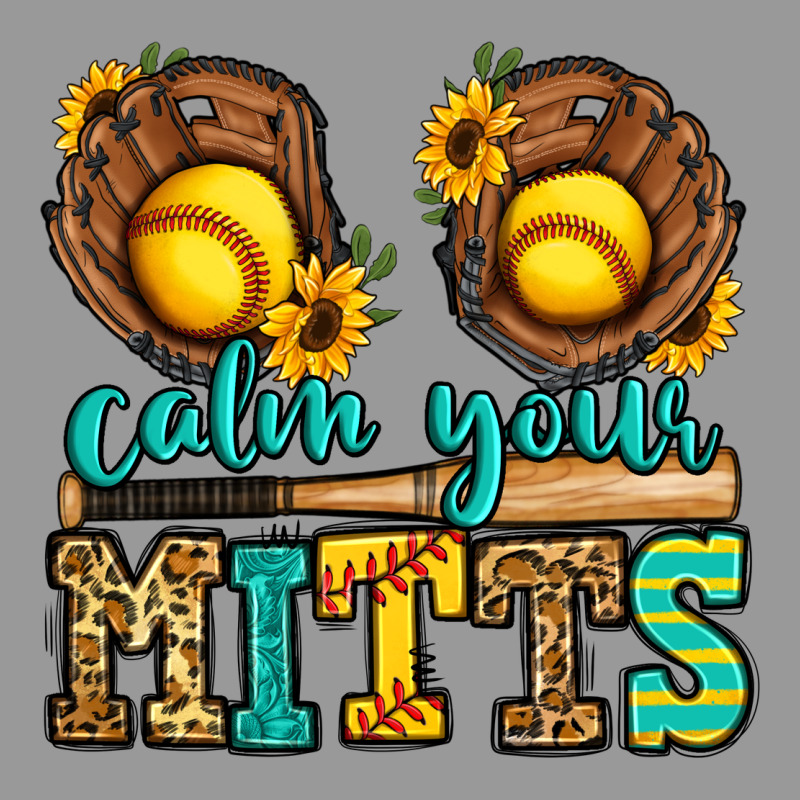 Calm Your Mitts Softball Vintage Hoodie by Jasminsmagicworld | Teevron