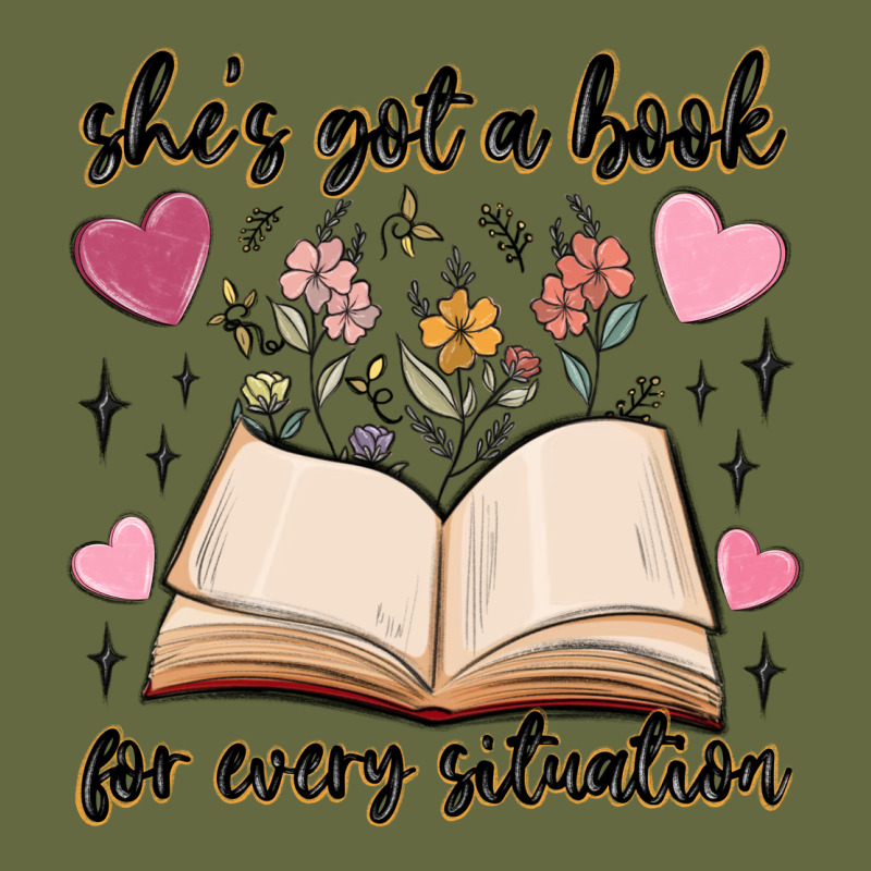 She's Got A Book For Every Situation Long Sleeve Tee by MaliasSmallBusiness | Teevron