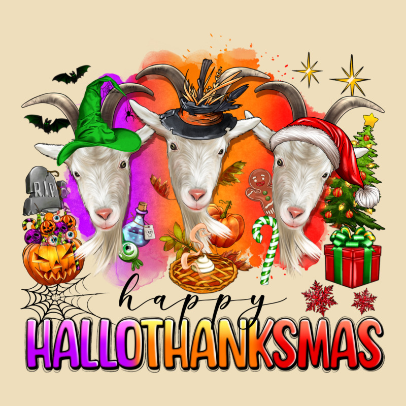 Happy Hallothanksmas Goats Premium Hoodie by texasbilliewilder | Teevron