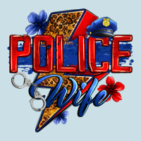 Police Wife With Lightning Bolt Ladies Tee | Teevron