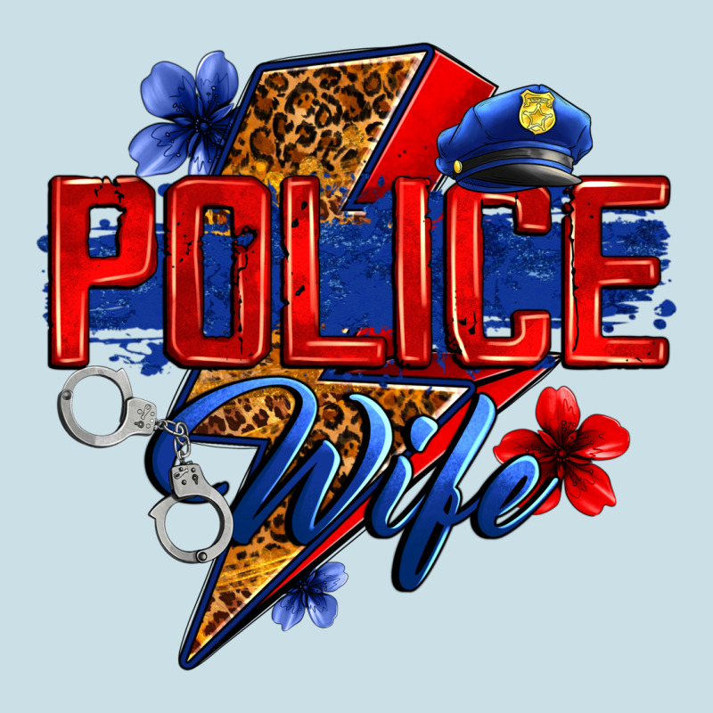Police Wife With Lightning Bolt Ladies Tee by Zillion Design Studio | Teevron