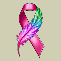 Breast Cancer Ribbon With Feather Heavy Core Tee | Teevron