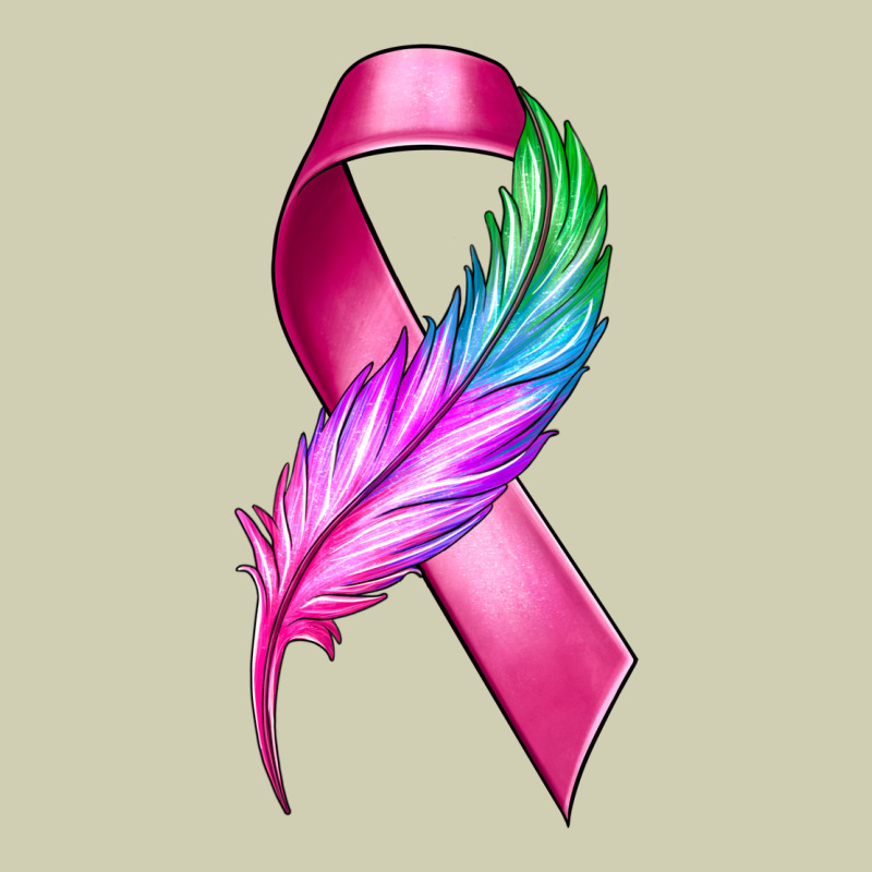 Breast Cancer Ribbon With Feather Heavy Core Tee by texasbilliewilder | Teevron