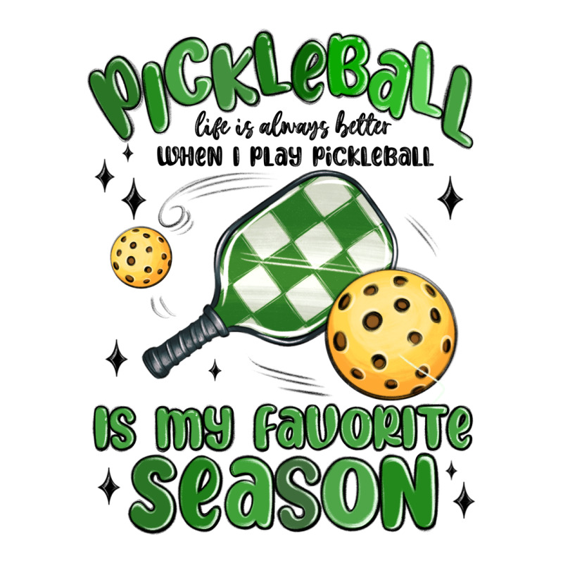 Pickleball Is My Favorite Season Long Sleeve Tee by MaliasSmallBusiness | Teevron