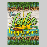 The Lake Is My Happy Place Air Freshener Premium Tee | Teevron