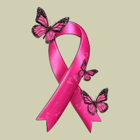 Breast Cancer Ribbon With Butterfly Heavy Core Tee | Teevron