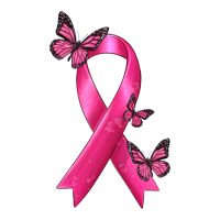Breast Cancer Ribbon with Butterfly | Teevron