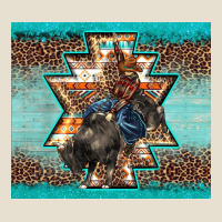 Western Rodeo Bullfighter Aztec Leopard Turquoise Urban Heavy Tee | Teevron