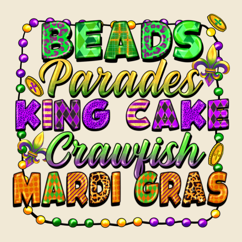 Beads Parades King Cake Crawfish Mardi Gras Premium Tee by FaDigitalArtStudio | Teevron