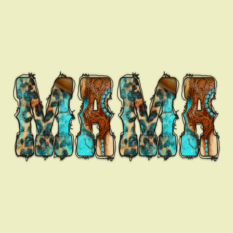Mama Turquoise Tooled Urban Hoodie by CowCowDesign | Teevron