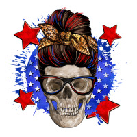 American Mom Skull Ladies Tee | Teevron
