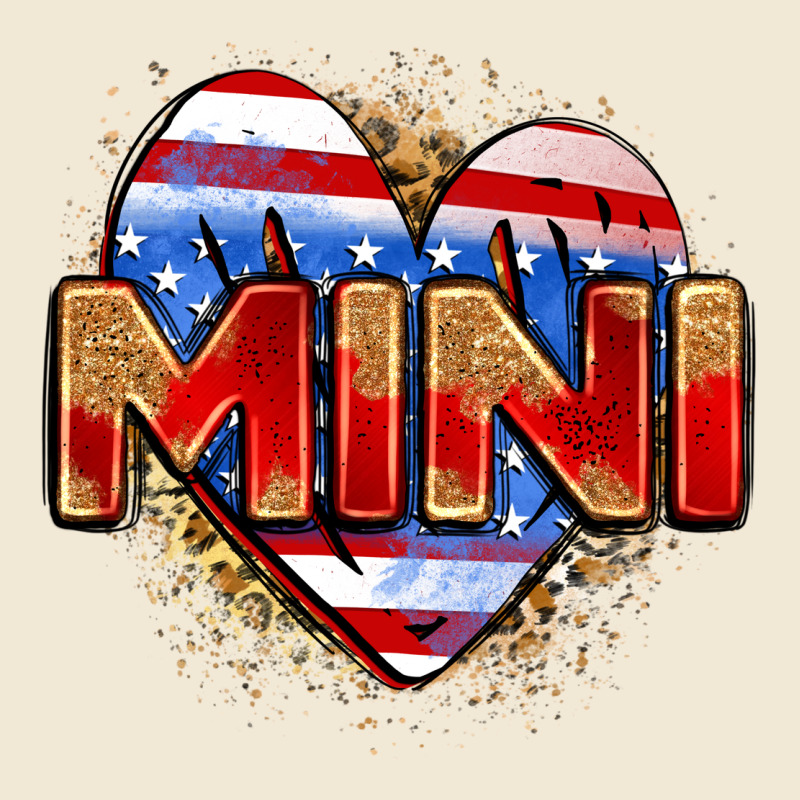American Mini Heart Ladies Tee by Zillion Design Studio | Teevron