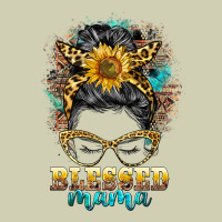 Blessed Mama Messy Bun Heavy Core Tee | Teevron