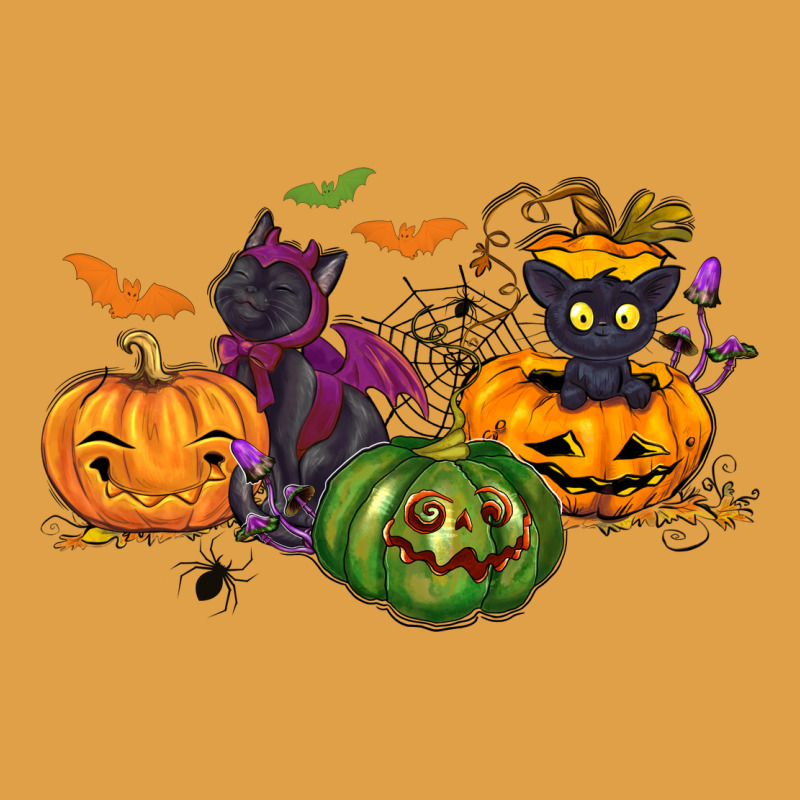 Black Cat And Pumpkin Premium Hoodie by NancyCooperArtShop | Teevron