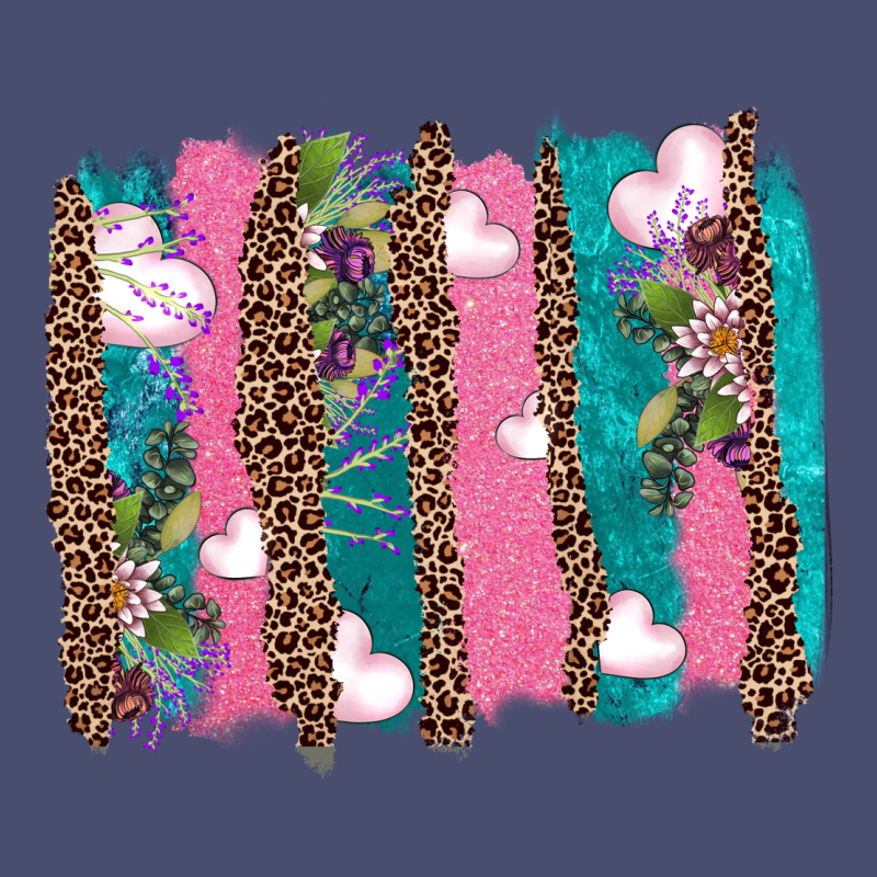 V.d Turquoise Leopard And Flowers  Brushstrokes Vintage Tee by AdoDesignShop | Teevron