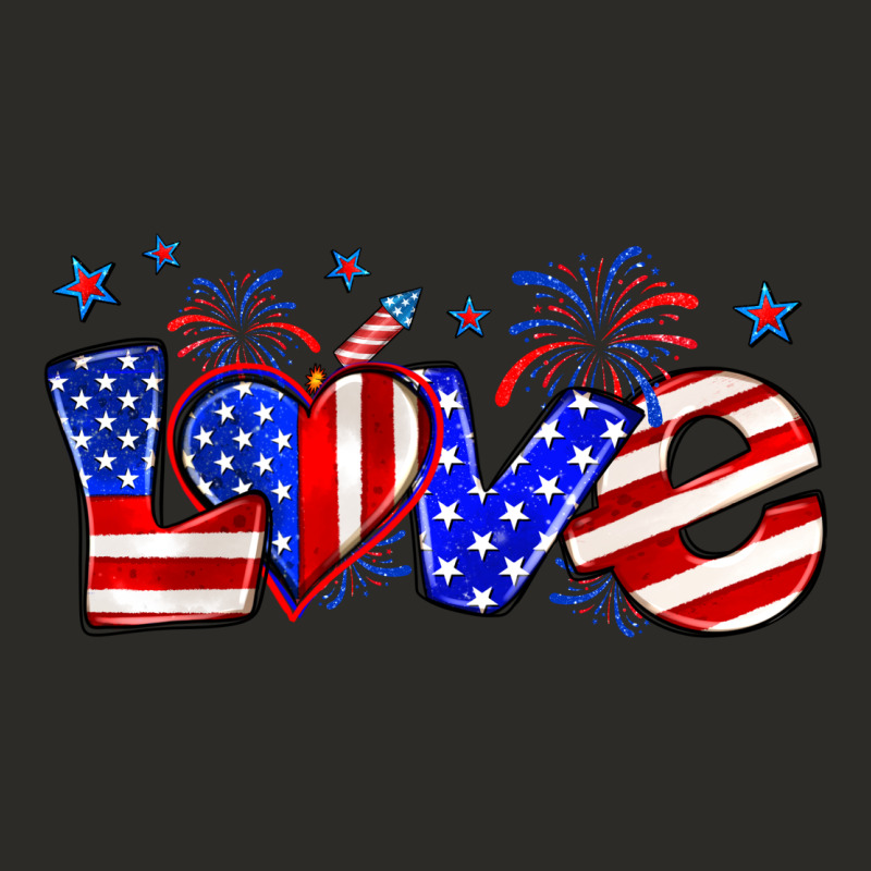 Love 4th Of July Heavy Core Tee by Zillion Design Studio | Teevron