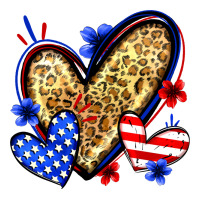 American flag heart leopard | Teevron
