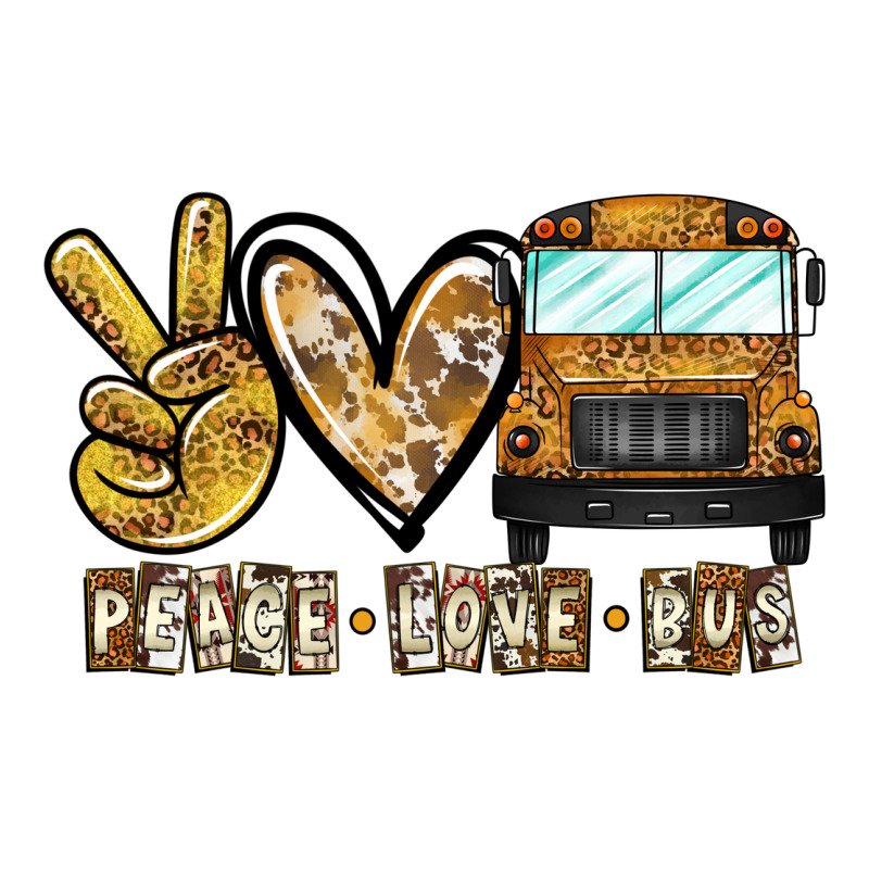 Peace Love Bus Premium Tee by CowhideDigitalArt | Teevron