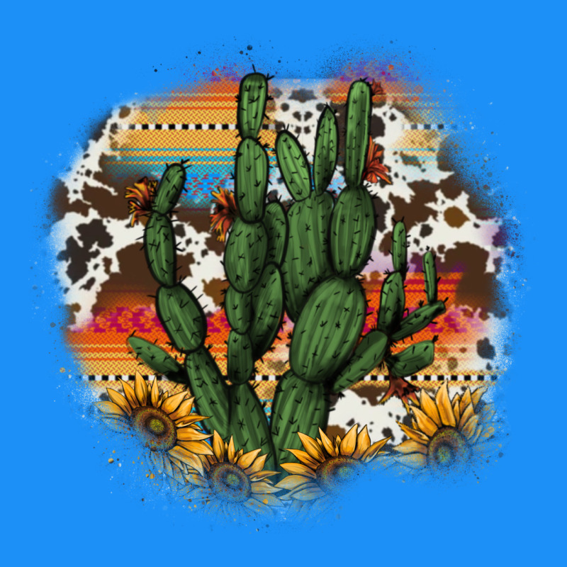 Cowhide Aztec Sunflowers Cactus Classic Tee by AdoDesignShop | Teevron