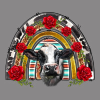 Black And White Baby Cow Floral Rose Rainbow Vintage Tee | Teevron