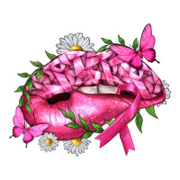 Breast Cancer with Ribbon Pink Lips | Teevron