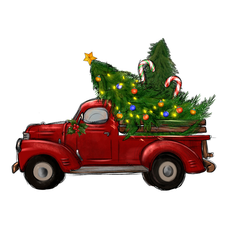 Christmas Trees With Truck Ladies Tee by RanaPortraitStore | Teevron