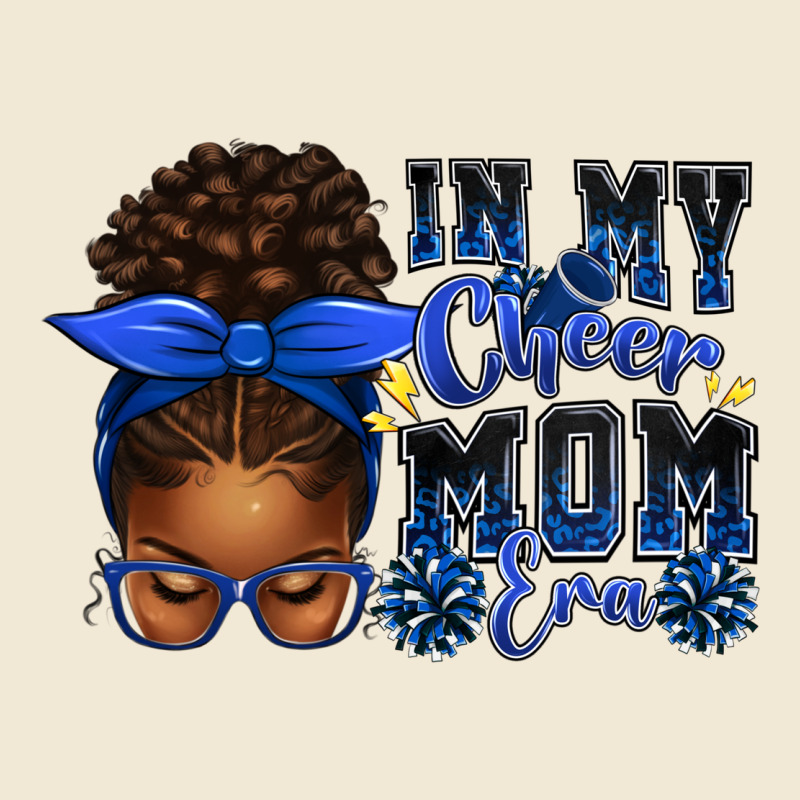 In My Cheer Mom Era Afro Messy Bun Ladies Tee by texasbilliewilder | Teevron