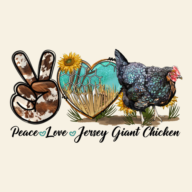 Peace Love Jersey Giant Chicken Vintage Tee by LillyAllenDesigns | Teevron