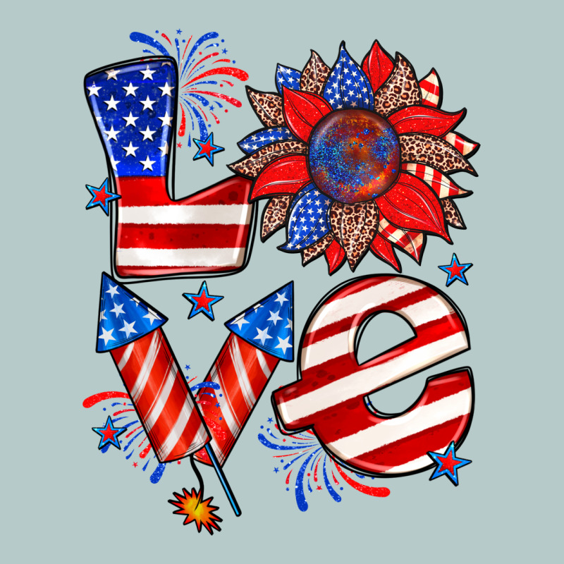 4th Of July Love Heavy Core Tee by Zillion Design Studio | Teevron