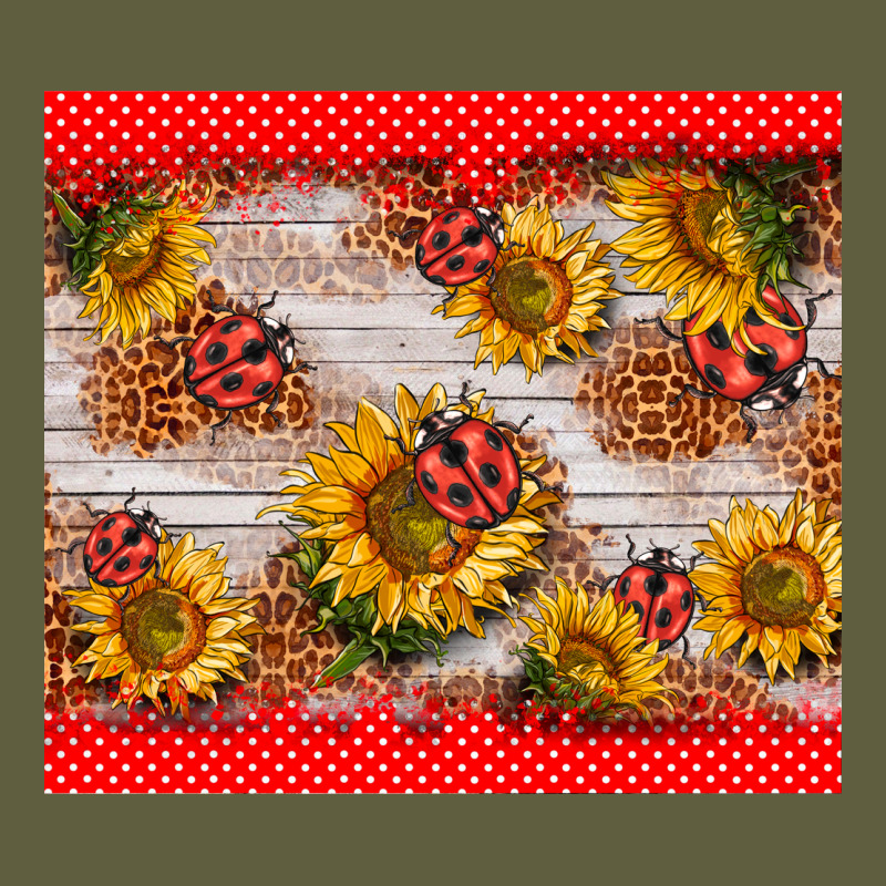 Ladybug Sunflower Vintage Tee by BarkalooDesign | Teevron